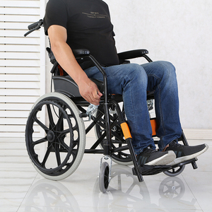 Silla de ruedas Manual plegable para discapacitados, precio al por mayor, barata - Product Image 6