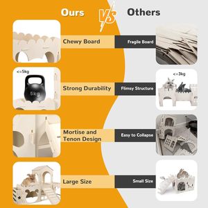 <span class=keywords><strong>Lapin</strong></span> Multi-Chambre Petit Animal Bois <span class=keywords><strong>Lapin</strong></span> Playhouse Habitat Tunnel pour <span class=keywords><strong>Lapin</strong></span> <span class=keywords><strong>Nain</strong></span> Cochon d'Inde Chinchilla Hérisson Écureuil - Product Image 5