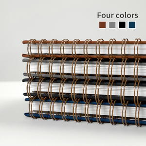 Biểu tượng tùy chỉnh PU máy tính xách tay cho A5 Kích thước PU Vòng chất kết dính máy tính xách tay Tạp Chí sữa cuộn dây <span class=keywords><strong>notepad</strong></span> - Product Image 5