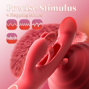 Vibrateur Lapin Nouveau Design en Silicone, Vibrateurs de Couple Mains Libres, Godemiché 7 Vibrations et 4 Modes de Battements pour Femmes - Meilleures Ventes - Product Image 2