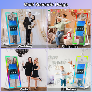 Cabina Fotografica Interattiva a Specchio da 65 Pollici con Vetro Temperato, Fotocamera Hiti, Bluetooth e Imballaggio Flight Case - Product Image 4