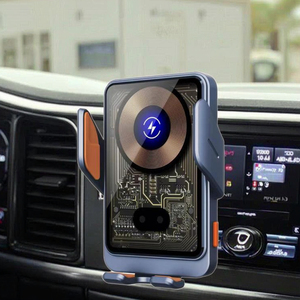 Support de téléphone de voiture à fixation automatique Havit W3033 10W 15W avec charge rapide sans fil pour <span class=keywords><strong>iPhone</strong></span> - Product Image 4