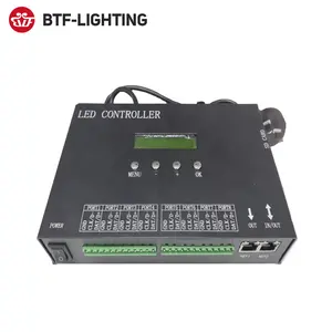 Cartão sd fat 8 portas dmx512 chips, suporte de endereço, jinxi, sistema, console h807sa, artnet, protocolo led, controlador de escravo