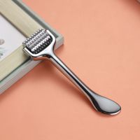 Rouleau de derma à deux fonctions un côté est guasha un côté est le rouleau de Microneedle pour le logo d'OEM de visage