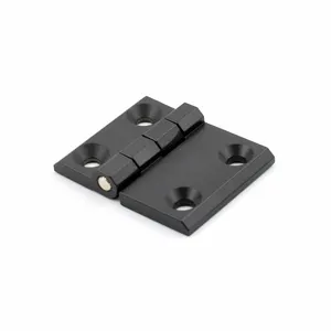 Made In China Black Zinc Alloy Flat Hinge For Generator Butt Hinge For Industry Cabinet