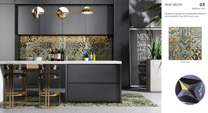Azulejos de Cerámica Marroquíes con Diseño Floral para Paredes <span class=keywords><strong>y</strong></span> Pisos de Cafeterías - Product Image 6