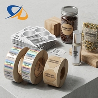 Autocollants personnalisés, logo personnalisé, impression vinyle, étiquettes promotionnelles, emballage, autocollant holographique en rouleau, autocollant pour bouteille, imprimante d'autocollants