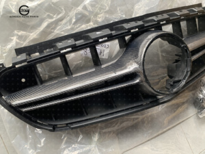 W213 कार्बन फाइबर कार ग्रिल 2016 + मर्सडीज बेंज ई क्लास w213 e63s amg कार्बन फाइबर ग्रिल ई 63s सामने बम्पर ग्रिल - Product Image 4