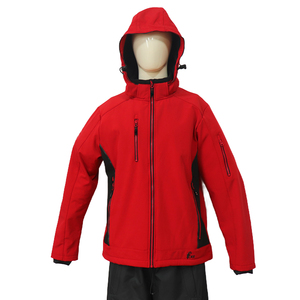 Giacca Tecnica Invernale da Uomo di Lusso in Poliestere Rivestito, Impermeabile, Antivento, Riscaldata, Servizio OEM, Rossa con Quattro Tasche Laterali - Product Image 6