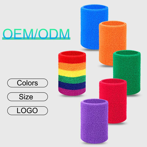 العصابة الرياضية القطنية المتميزة مع شعار مخصص واقية تنفس تيري القماش المعصم الفرقة مع تصميم شخصي - Product Image 5