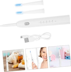 Brosse à dents électrique sonique avec poils doux, étanche IPX7, têtes de brosse à dents de rechange, brosse à dents électronique - Product Image 5