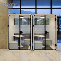 Modulo per Conversazione Privata, Cabina Acustica Personale a 2 Posti, Pod per Privacy Chiuso