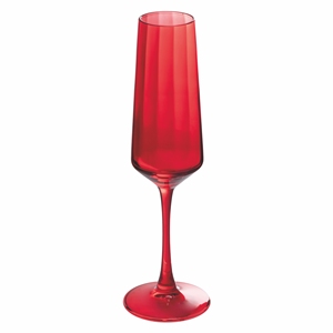 Set di 6 Flûte in Vetro da 250ml Rosse - Product Image 2