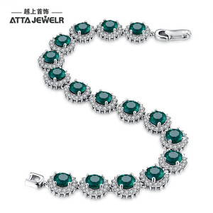 Vendita calda alla moda braccialetto 925 in argento Sterling per le signore <span class=keywords><strong>con</strong></span> creato <span class=keywords><strong>rubino</strong></span> gemma <span class=keywords><strong>bracciale</strong></span> - Product Image 4