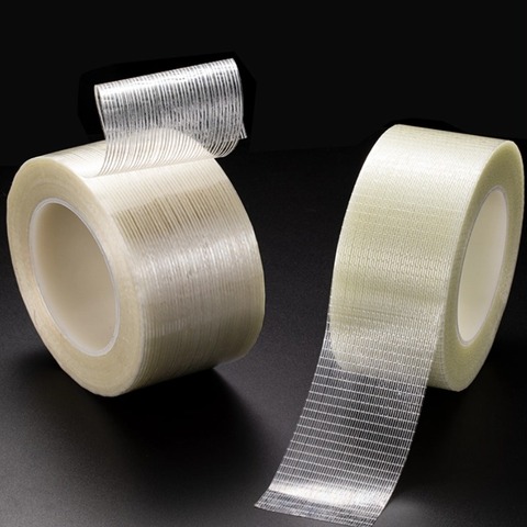 Heavy Duty Reinforced Fiberglass Rubber Filament Tape Single Sided Waterproof High Stick Bond for Heavy Box Goods Packing