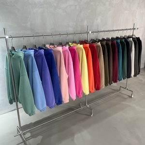 เสื้อฮู้ดดี้สตรีทแวร์ทรงโอเวอร์ไซส์สไตล์วินเทจ ล้างสีแบบแอซิดวอช  ผ้าเรียบ  สำหรับผู้ชาย  รับสกรีนลายตามสั่ง - Product Image 3