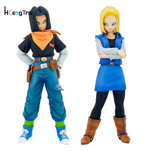 Figuras de Acción de PVC de <span class=keywords><strong>DBZ</strong></span> al por Mayor, 23.5cm y 28.5cm, Super Saiyan Android Número 17 y Número <span class=keywords><strong>18</strong></span>, Juguetes de Anime para Decoración - Product Image 1
