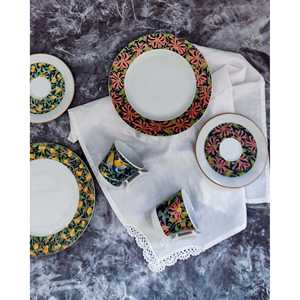 Paire de tasses à café Dionigi Rosenthal, compatibles lave-vaisselle et micro-ondes, motif oiseaux du paradis rouge et vert, style simple, impression par sublimation - Product Image 6