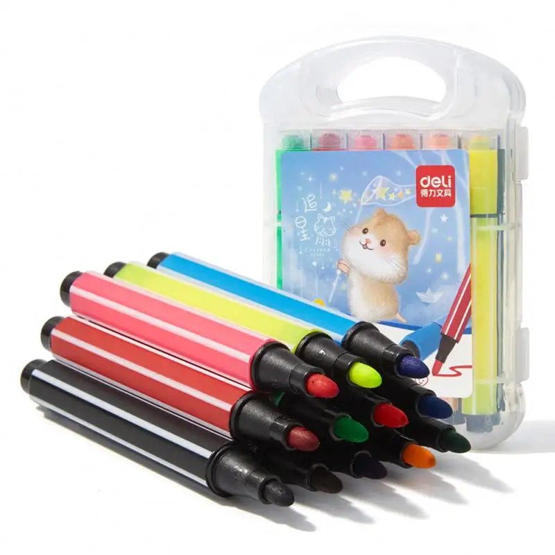Детские моющиеся маркеры, 48 цветов, акварельные школьные принадлежности Finecolour, акриловые цветные маркеры для граффити