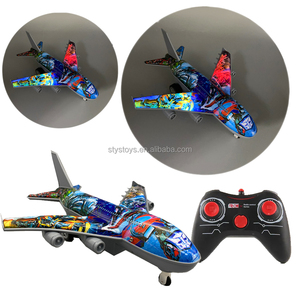 Escala 1:16 RC aviones Robot Graffiti 2,4G Control remoto <span class=keywords><strong>de</strong></span> cuatro vías <span class=keywords><strong>avión</strong></span> <span class=keywords><strong>de</strong></span> <span class=keywords><strong>pasajeros</strong></span> Incluye control remoto <span class=keywords><strong>de</strong></span> bocina - Product Image 6