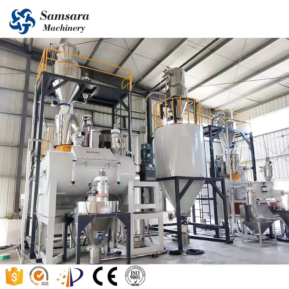 SAMSARA-calentador de alta velocidad con sistema de dosificación automática, dispositivo de material de pesaje automático de PVC