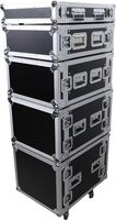 Flight Case d'Amplificateur Vertical 8U Personnalisé Robuste à Usage Intensif