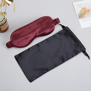 Große Seiden schlaf maske Verstellbare Luxus maske aus reiner Maul beers eide mit gepolsterter Seiden augen maske - Product Image 1