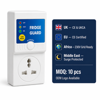 Protecteur de tension automatique AVS 13A 2200W, protection contre les surtensions et les sous-tensions pour réfrigérateur, 230V monophasé, CE UKCA, prise UK