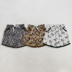 Shorts d'été décontractés pour bébés garçons, respirants, imprimé camouflage crème glacée, taille élastique avec cordon de serrage, vente en gros - Product Image 5