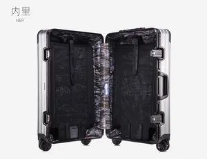 Bulk Sales 20" 24" 28" Accept Customization Large Capacity Travel Aluminum Alloy Luggage Fashion Design