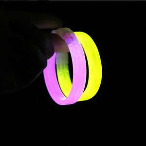 Gelang menyala sekali pakai stik Neon pesta dapat disesuaikan Logo mainan menyala Promosi bercahaya sekali pakai gelap - Product Image 3