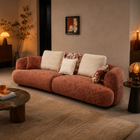 Canapé modulaire Sherpa moderne avec housses amovibles et lavables, canapé profond personnalisé
