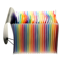 Organisateur de bureau accordéon extensible à 24 pochettes pour documents papier A4/Lettre – Produit de classement pratique