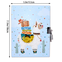 Vente en gros vrac Filles Voyage École A5 Journal intime avec serrures Fournitures scolaires