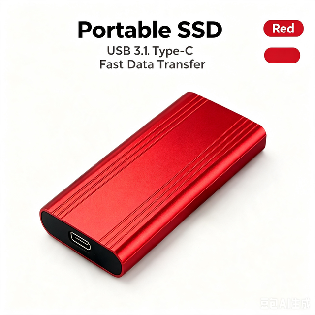 High Speed External Solid State Drive Pocket Size Portable SSD Type-C External Hard Drive Multi Colors