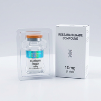T-053 2ml, 3ml, 10ml Plateau en plastique jetable, petite boîte en papier avec plateau blister, emballage blister avec boîte