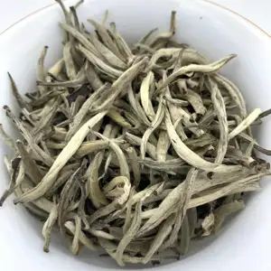 Organically Grown Caffeine Level Low Fujian Silver Needle Chinese White Tea
