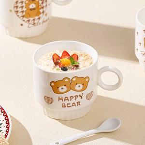 Tazas de Cerámica con Diseño de Oso de Dibujos Animados, Regalo Promocional, Tazas para Parejas, de Alta Calidad, con Asa, para Regalo, se Puede Imprimir el Logotipo - Product Image 4