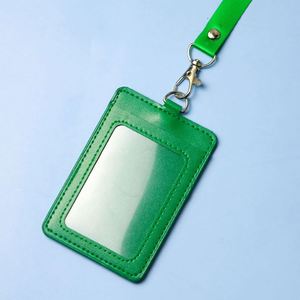 Porte-badge promotionnel personnalisé par sublimation, porte-clés en cuir PU, porte-carte d'identité et de visite - Product Image 5