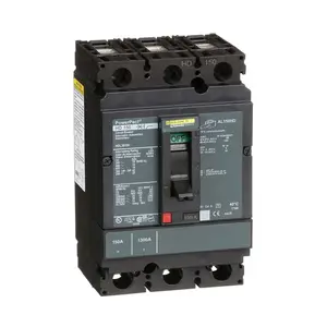 Thermal-Magnetic HDL36150 150 Amp 3P Square D PowerPact Circuit Breaker