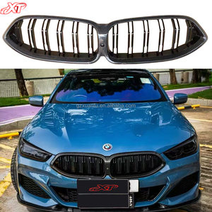 Parrilla delantera de riñón de fibra de carbono G14 G15 G16, doble listón para <span class=keywords><strong>BMW</strong></span> <span class=keywords><strong>Serie</strong></span> <span class=keywords><strong>8</strong></span>, rejilla de parachoques 2D 4D 2019 + - Product Image 1