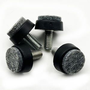 Niveleur de sol à protection silencieuse <span class=keywords><strong>Pieds</strong></span> en plastique feutre Base de meuble pour salon Niveleur de meuble facile à installer - Product Image 1