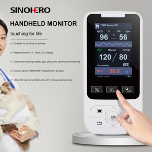 Monitor de Signos Vitales Portátil Veterinario Sinohero SM50, Oxímetro de Pulso, Saturación de SPO2, NIBP, TEMP, Portátil, Certificado CE, para <span class=keywords><strong>Gatos</strong></span> - Product Image 6