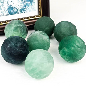 Esferas artesanales de cristal energéticas naturales de Venta caliente <span class=keywords><strong>Luna</strong></span> de fluorita <span class=keywords><strong>verde</strong></span> para Fengshui - Product Image 3