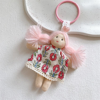 Offre Spéciale mignon dessin animé poupée fleur jupe poupée accessoire fille tresse sac accessoire tissu poupée porte-clés décoration pendentif porte-clés