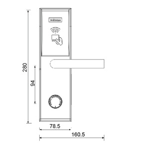 Smart Card <b>Lock</b> Rfid Electronic Door Hotel Key 61ST02 Electronic Card <b>Lock</b> 61ST02 - Product Image 2