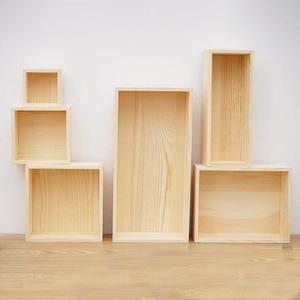 Caja de almacenamiento de madera, caja rectangular de madera maciza para joyería, organizador para el hogar con parte superior abierta, contenedor decorativo - Product Image 3