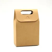 Paket servisi olan restoran kahve soya sütü Kraft kağıt sert taşınabilir ambalaj katlanır karton paket servisi olan restoran ambalaj kutusu taşınabilir karton dayanıklı