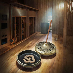 Quemador de Incienso de Cerámica con Diseño IMooo, Utensilios Budistas Chinos, Aromático, Duradero, para Decoración del Hogar en Todas las Estaciones, Precio de Fábrica - Product Image 3