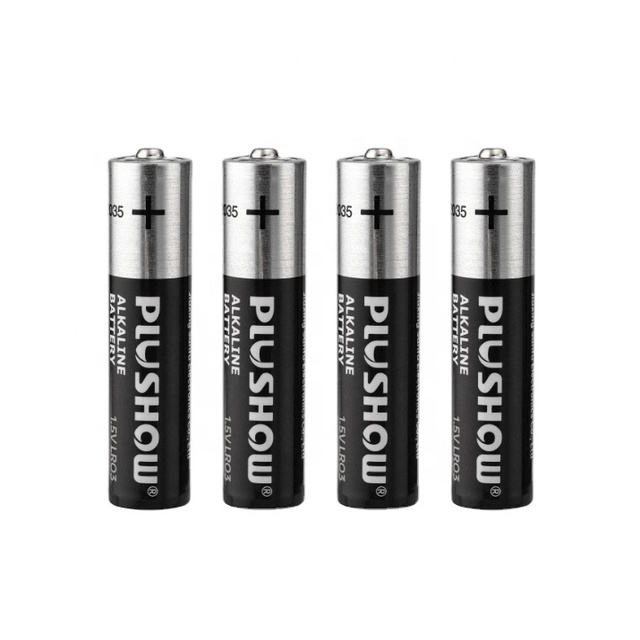 1.5V AAA AM4 Alkaline LR03 Dry Cell Primary Batteries for Toys Flashlights & Power Tools 140min OEM/ODM Supported
